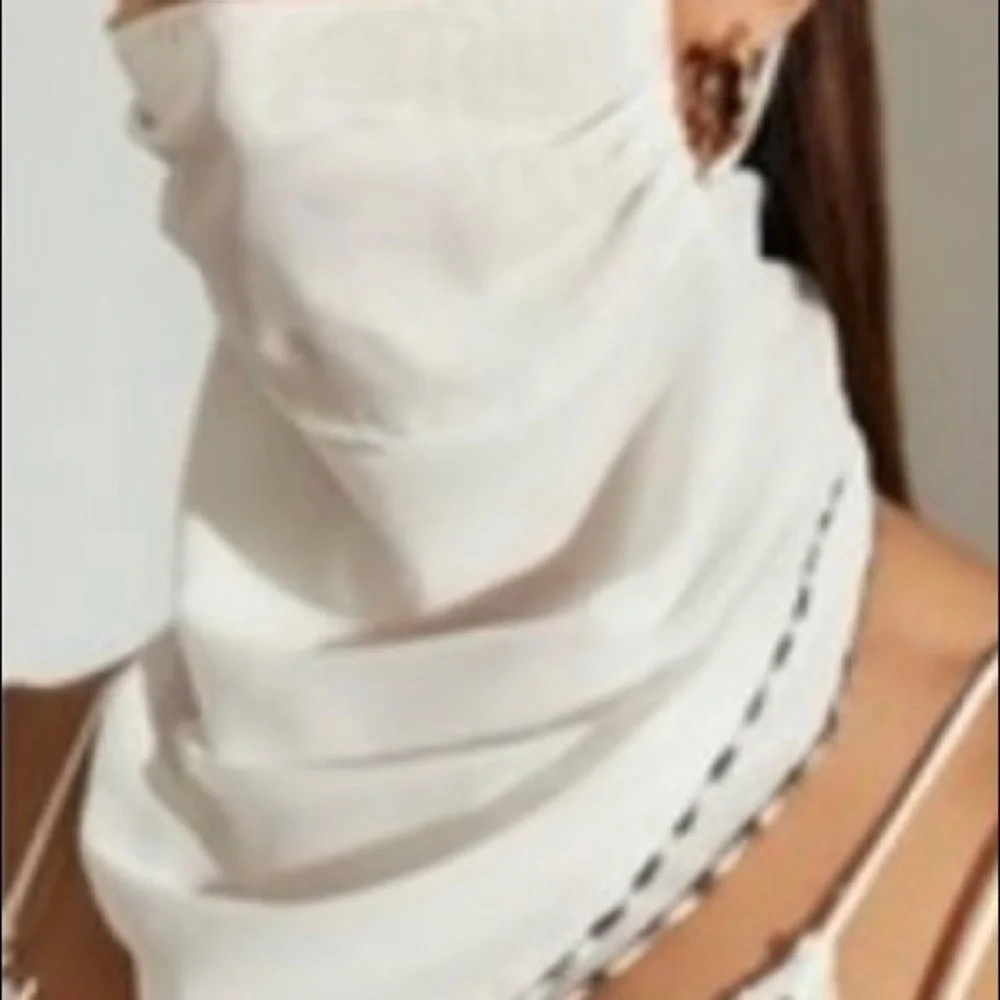 Pretty Flowy Chiffon Face Mask Scarf Combination